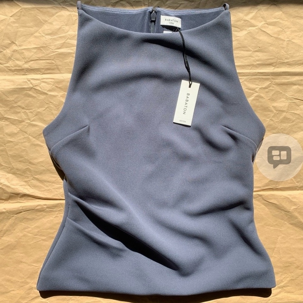 Aritzia Babaton Vintage Navy Top - Picture 2 of 8